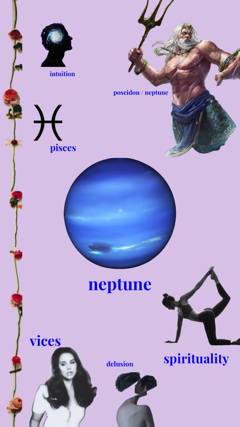 #neptune#posiden#astrology#pisces Ruled By Neptune Aesthetic, Pisces Neptune, Neptune Aesthetic, Neptune Astrology, Neptune Tattoo, Ethereal Core, Expand Your Consciousness, Pisces Tattoos, Astrology Pisces