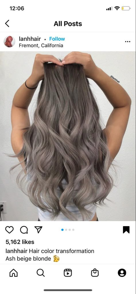 Ash Beige Blonde, Light Ash Brown Hair, Ash Grey Hair, Ice Hair, Gray Balayage, Black Hair Balayage, Ash Brown Hair, Great Haircuts, Ash Blonde Hair