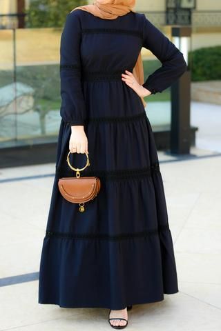 Modest Maxi Dress, Muslimah Dress, Black Boho, Muslim Fashion Dress, Abaya Designs, Muslim Fashion Outfits, Muslimah Fashion Outfits, Abaya Dress, Hijab Fashion Inspiration