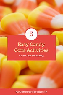 5 Kids Activities Using Candy Corn Bag Of Candy, Candy Corn Crafts, Fall Party Food, Youth Lessons, Fall Candy, Toddler Fall, At The Store, Sunday School Lessons, Fall Projects