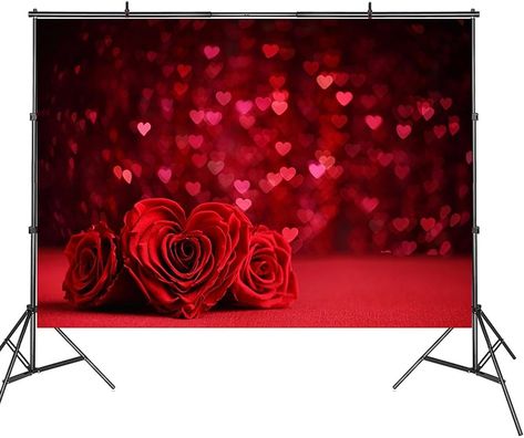 Amazon.com : Valentine's Day Backdrop Red Rose Flowers Wall Photography Background Romance Background for Wedding Bridal Shower Photography Backdrop Kid Girl Ladies Portrait Photo Shoot Studio Props Vinyl（7×5ft） : Electronics Romance Background, Happy Valentines Day Rose, Ladies Portrait, Rose Flower Red, Photo Shoot Studio, Background For Wedding, Bridal Shower Photography, Shower Photography, Backdrops Kids