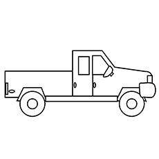 Pickup Truck Outline Truck Drawing Easy, Truck Outline, Line Drawing Images, Robot Drawing, Transportation Unit, Painting Gifts, White Truck, Party Tickets, Truck Coloring Pages