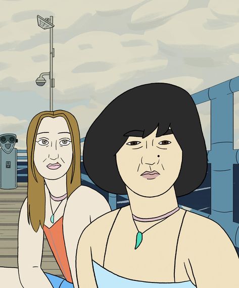 The Story Behind Pen15’s Surprise Animated Special — & What It Means For Season 2B #refinery29 https://www.refinery29.com/en-us/2021/08/10648060/pen15-special-episode-animated-season-2 Pen15 Poster, Pen15 Icons, Pen15 Tv Show, Girl Cartoon Characters, Caricature Artist, Cartoon Animation, Creepy Art, Room Posters, Manado