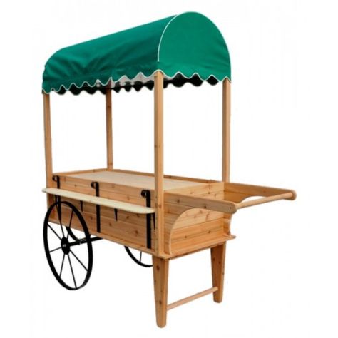 Wooden Peddlers Cart for Sale - Displays available at Frontier Carriages Peddlers Cart, Vendor Cart, Mall Kiosk, Produce Stand, Four A Pizza, Wooden Cart, Sweet Carts, Food Cart Design, Candy Cart