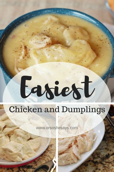 Chicken Dumplings With Biscuits Stovetop, Biscuit Chicken And Dumplings, Easy Chicken Dumpling Recipes, Quick Chicken And Dumplings, Chicken N Dumplings, Chicken Dumplings Recipe, Chicken And Dumplings Recipe, Homemade Chicken And Dumplings, Crockpot Chicken And Dumplings