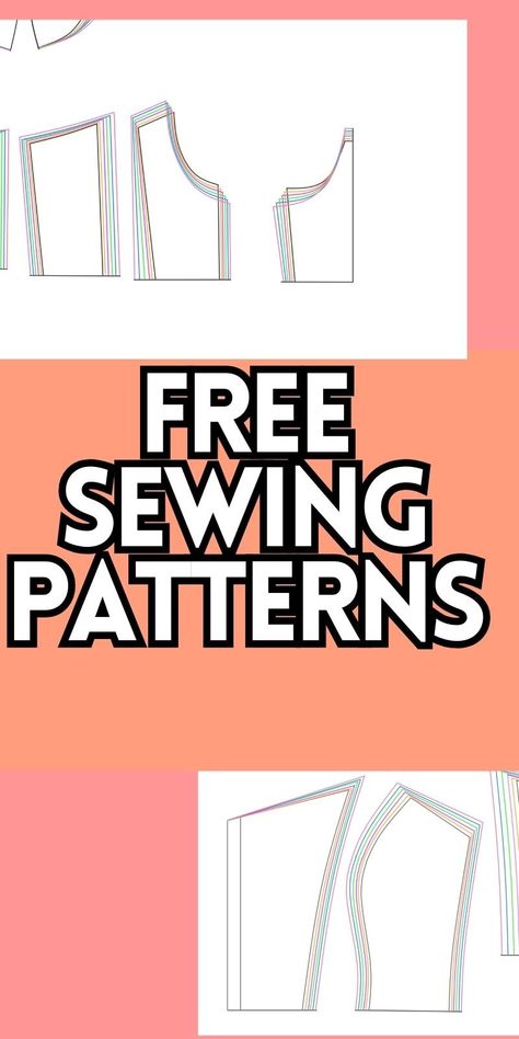 Free Sewing PDF Patterns for Beginners (Step by Step Tutorials Super Easy Sewing Patterns, First Sewing Projects Clothes, Free Sewing Patterns For Beginners Clothes, Free Clothing Sewing Patterns, Free Sewing Patterns Printable, Pdf Sewing Patterns Free, Free Dress Sewing Patterns, Kids Sewing Patterns Free, Plush Sewing Patterns