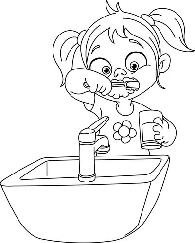 Hand Washing Poster, Teeth Drawing, Sikat Gigi, Kids Teeth, Brush Teeth Kids, Preschool Coloring Pages, Paw Patrol Coloring Pages, Dental Kids, Coloring Book Pages