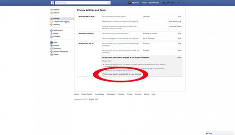 This one's important. To prevent people who Google your name from being able to see a preview of your public Facebook Timeline, make sure you uncheck "Do you want other search engines to link to your Timeline?" How To One Name On Facebook, Turn On Notifications Facebook Group, How To Fade, Facebook Timeline, Search Engine, First Names, Step By Step Instructions