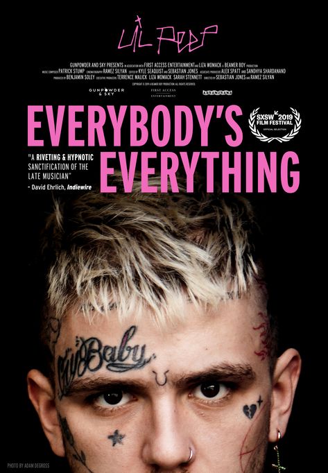 Lil Peep - Everybody's Everything - 2019 Lilpeep Aesthetic, What The Health Documentary, Documentary Poster, Hellboy Tattoo, Sxsw Film, Documentary Filmmaking, Lil Peep Hellboy, Picture Collage Wall, Miles Davis