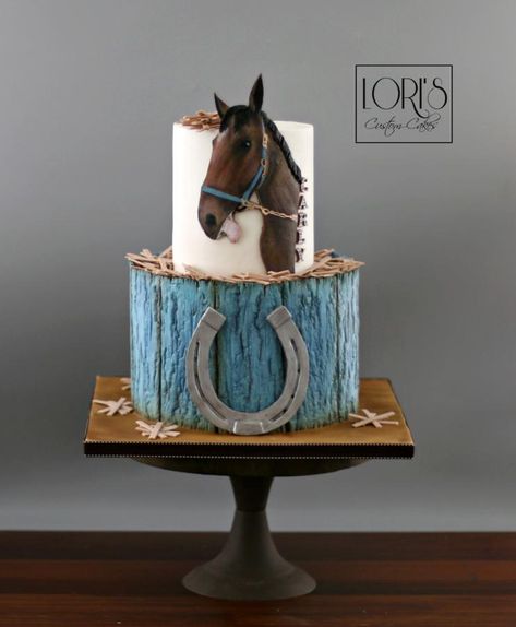 Horse lover  - http://cakesdecor.com/cakes/331681-horse-lover Cowboy Birthday Cakes, Cake Paris, Horse Birthday Cake, Cowboy Cakes, Horse Birthday Parties, Horse Cake, Horse Party, Horse Birthday, Animal Cakes