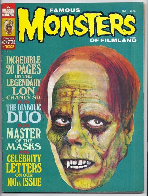 Lon Chaney, Famous Monsters, Horror Monsters, Sci Fi Horror, Classic Horror Movies, Universal Monsters, Classic Monsters, Horror Comics, Vintage Horror