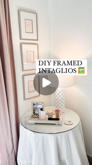 Shelby Parks on Instagram: "If you love the look of framed intaglios but not the price.. this is for you!   This art diy was so incredibly easy and made such a difference in my room   You can easily just measure and mark center yourself but I chose to use my cricut to make sure they were perfect  *Comment SUPPLIES for everything I used to make these!   #howto #diy #diyart #diyhack #arthack #homehack #homehacks #didyouknow #interiordesignideas #interiordesigndiy #diys" Framed Intaglios, Center Yourself, Framing Ideas, Room Hacks, Decor Hacks, Dollar Store Hacks, Diy Artwork, Diy Things, In My Room