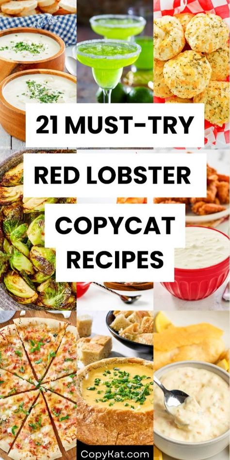 Dive into a sea of delicious Red Lobster copycat recipes! 🦞🍤 From their famous Cheddar Bay Biscuits to mouthwatering shrimp scampi, recreate your favorite Red Lobster dishes at home. Perfect for seafood lovers and budget-conscious foodies alike. Discover easy-to-follow recipes that capture the authentic flavors of Red Lobster's most popular menu items. Impress your family and friends with restaurant-quality meals without the hefty price tag. Whether you're craving lobster, shrimp, or their irresistible sides, we've got you covered. Click to explore our collection of Red Lobster copycat recipes and bring the taste of the ocean to your kitchen! Red Lobster Copycat, Restaurant Recipes Famous, Lobster Dishes, Cheddar Bay Biscuits, Delicious Seafood Recipes, Copykat Recipes, Lobster Recipes, Scallop Recipes, Copycat Restaurant Recipes