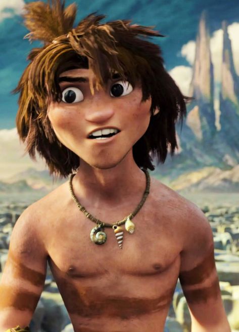 Guy The Croods Fanart, Guy From Croods 2, Hear Ne Out, Guy Croods, Childhood Crushes Cartoon, Childhood Crushes, Trend Tiktok, Kids Cartoon Characters, Kids Cartoon