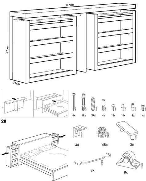 Hidden Storage Headboard Diy, King Storage Headboard Diy, Headboard With Drawers, Behind Headboard Storage, Headboard Storage Diy, Headboard With Hidden Storage, Headboard Ideas Storage, Storage Headboard Ideas, Storage Headboard Diy