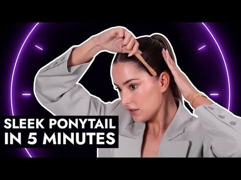 slicked back ponytails: 15 Amazing Styles for your next hairdo - Womeninspiredseries Sleek Ponytail Tutorial, Smooth Hairstyles, Back Ponytail, Slick Hair, Slick Ponytail, Slicked Back Ponytail, Ponytail Tutorial, High Ponytail Hairstyles, Voluminous Hair