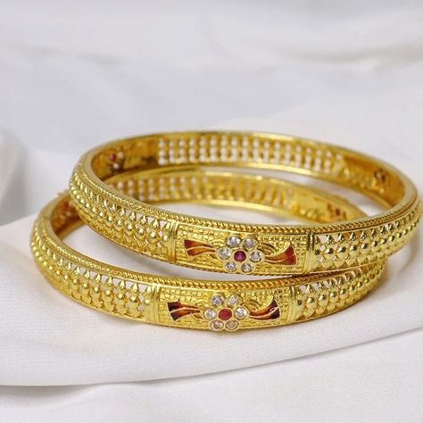 Gold Plated Bangles Set Base Metal: Brass Plating: Micro Gold Plated Type: As per image Net Quantity (N): 2 Stone Type: Artificial Delivery time: 3 to 4 Working Day’s COD Order Accepted Visit our website: Vivah special Linkin bio #goldpletedbangals #bangals Bangles Set, Gold Plated Bangles, Bangle Set, Base Metal, Gold Plate, Bangles, Plating, Brass, Stone