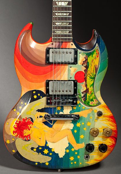 Gibson Sg Guitar, Bass Painting, Witchcraft Tarot, Eric Clapton Guitar, Guitar Gibson, Sg Guitar, The Major Arcana, Electric Guitar Design, The Yardbirds