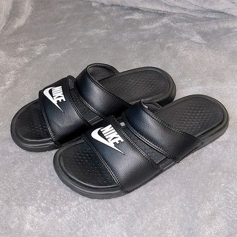 Nike Women’s Benassi Duo Slides Slide Sandals, Nike Shoes, Nike Women, Slides, Nike, Sandals, Plus Fashion, Fashion Trends, Closet