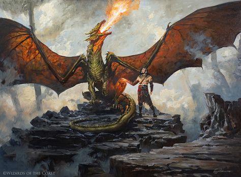 Gathering Illustration, Greg Rutkowski, Sea Drawing, Dnd Dragons, Dragon Pictures, Fantasy Dragon, Fantasy Inspiration, Character Creation, Magic The Gathering