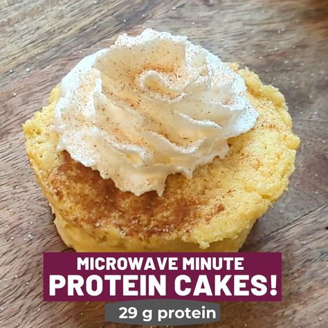 Ghost Protein Powder Recipes, Keto Mug Cake Microwave, Protein Powder Cake, Healthy Protein Desserts, Cake Microwave, Protein Mug Cake, Protein Cupcakes, Cake Sizes And Servings, Baking With Protein Powder