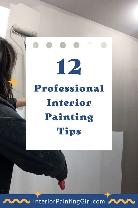 "That" Interior Painting Girl shares her top 12 professional interior painting tips for the DIY home painters. #painting #interiorpainting #paintingtips #diy #diypainting Interior Painting Tips, Painting Girl, Professional Paintings, Interior Painting, Professional Painters, Painting Process, Painting Tips, Interior Paint, House Painting