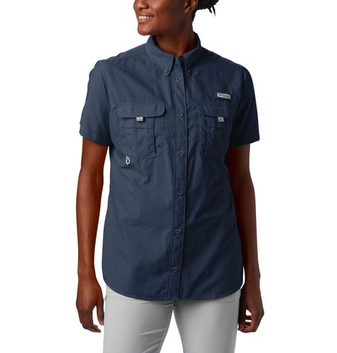 Women’s PFG Bahama™ Short Sleeve Shirt | Columbia Sportswear Columbia Sportswear, Kids Sale, Enjoying The Sun, Hot Weather, Fishing Shirts, Lower Case Letters, Columbia, Short Sleeve Shirt, Chef's Jackets