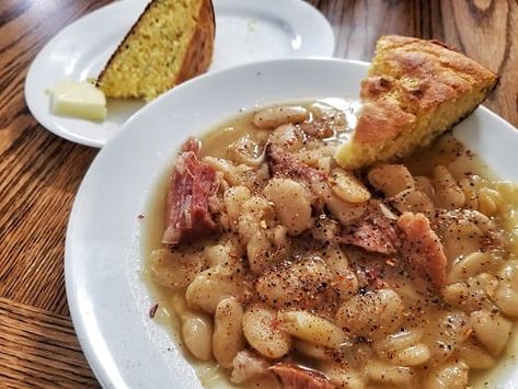 Cajun Butter Beans and Ham Hocks Recipe Butter Beans And Ham, Cajun Cooking Recipes, Ham Hock Recipes, Beans And Ham, Butter Beans Recipe, Cajun Butter, Cajun Creole Recipes, Cajun Cooking, Cast Iron Recipes