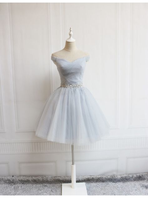 Short Prom Dresses Blue, Gray Prom Dresses, Blue Prom Dresses Short, Baby Blue Prom Dresses, Grey Prom Dress, Blue Homecoming Dresses, Corset Dress Prom, Semi Formal Dresses, Penteado Cabelo Curto