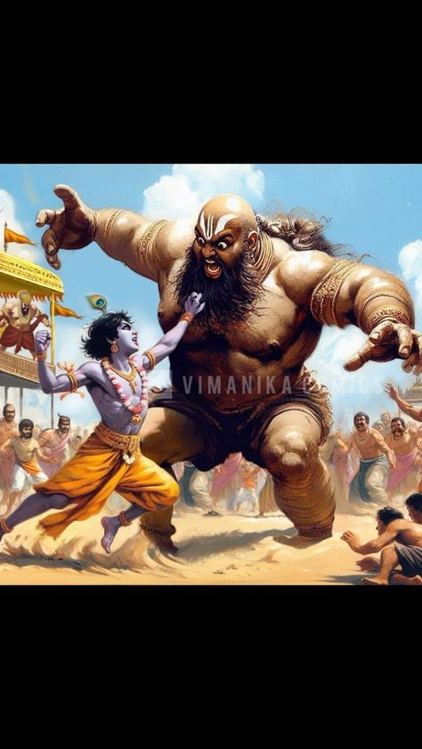 Vimanika Comics:      “Shri Krishna fights Rakshas Chanura” Digital painting now available to order on Fizdi.com! To order now click on the link above in our profile bio or simply visit Fizdi.com or DM @fizdiofficial for genuine inquiries. Vimanika Comics, Krishna Names, Book Layouts, Shirdi Sai Baba Wallpapers, Shri Radhe, Sai Baba Wallpapers, Acts Of Love, Krishna Wallpapers, Krishna Songs