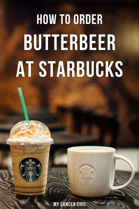 Butterbeer Coffee Recipe, Butter Beer Starbucks Drink, Butterbeer Starbucks Recipe, Butterbeer Starbucks, Starbucks Recipes Hot Drinks, Starbucks Butterbeer Recipe, Butterbeer Coffee, Dairy Free Starbucks Drinks, Hot Butterbeer Recipe