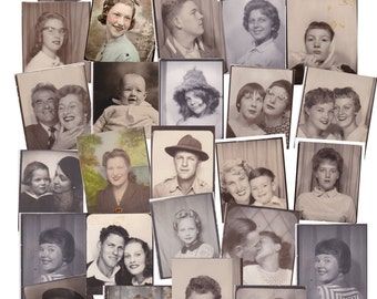 Photo Booth Photos, Vintage Photo Booth, Collage Photos, Vintage Photo Booths, Photos Vintage, Collage Paper, Vintage Photo, Antique Stores, Old Photos