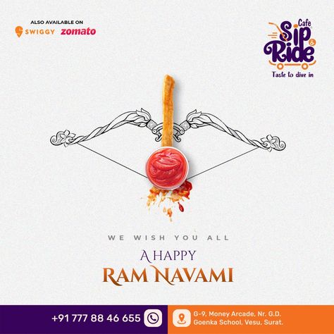 Ramnavmi Post for restaurant
#ramnavami #ramnavmi #ramnavmipost #ramnavamiads Ramnavami Creative Ads, Ramnavmi Creative Post, Ram Navmi Post, Ram Navami Post, Holi Creative, Christmas Menu Design, Ram Navmi, Coffee Advertising, Office Creative