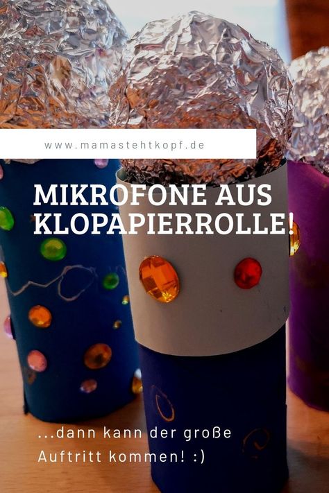 Wir basteln MIKROFONE aus Klopapierrolle! Da kann der große Auftritt kommen! :) #bastelnmitklopapierrolle#kindermikrofone#mikrofonebasteln#bastelnmitklopapierrolle#bastelnmitkindern Tableware