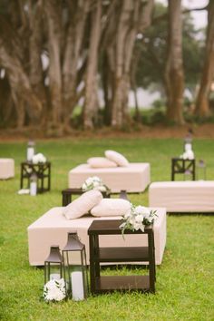 Outdoor Wedding Lounge Area | photography by http://rebeccaarthurs.com