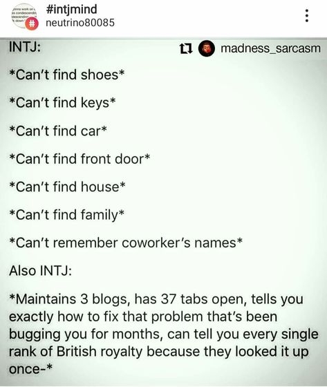 Intj Jokes, Intj And Intp Funny, Mbti Quotes, Intj Relatable, Entj Memes, Entp X Intj Meme, Intj Things, Intj Problems, Intj Humor