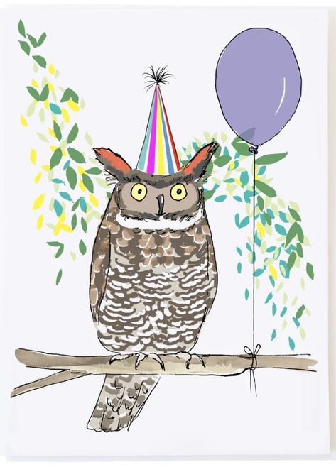 Birthday Owl, Owl Birthday, Owl Card, Happy Birthday Images, Birthday Greeting, Birthday Images, Birthday Greetings, Happy Birthday, Birthday