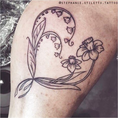 250+ Lily Tattoo Designs With Meanings (2020) Flower ideas & Symbols Flower Tattoo Daffodil, Dotwork Flower Tattoo, Tattoo Daffodil, Lily Tattoo Meaning, Name Flower Tattoo, Tiger Lily Tattoos, Water Lily Tattoos, Lily Tattoo Design, Lily Flower Tattoos