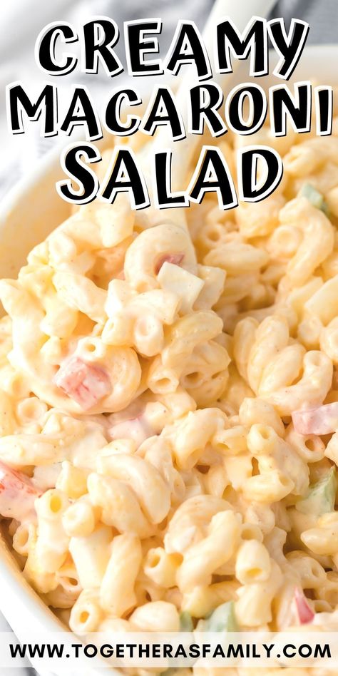 Macaroni Salad Recipe With Egg, Sauce For Macaroni Salad, Different Macaroni Salads, Plain Macaroni Salad, Macaroni Salad For 50 People, Sour Cream Macaroni Salad, Simple Macaroni Salad Recipe, Basic Macaroni Salad, Small Batch Macaroni Salad