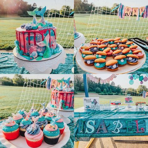 Mermaid Park Birthday Party, Three Year Old Mermaid Birthday, Dive Into 5 Mermaid Party, Mermaid Three Year Old Party, Dive Into Five Mermaid Birthday, Mermaid 9th Birthday Shirt, Party In The Park, Food From Around The World, Birthday Party At Park