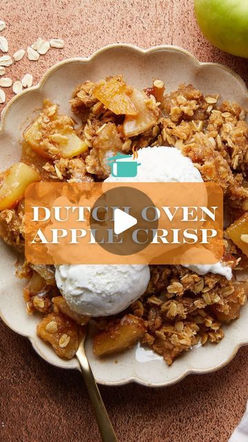 Brianna May on Instagram: "Comment “recipe please” below & I will message you the recipe for this Dutch Oven Apple Crisp! 🍎 

You can also go to my profile and then tap the link in my bio or google “dutch oven apple crisp bri”.

#dutchoven #applecrisp #dutchovencooking #applecrisprecipe #fallrecipes #dessert #cozy" Dutch Oven Apple Crisp, Dutch Oven Cooking, Apple Crisp Recipes, Apple Crisp, Dutch Oven, My Profile, Fall Recipes, The Recipe, Tap