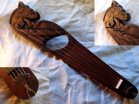 A dragon head kantele used by the band Valravn. Viking Instruments, Lap Harp, Medieval Music, Viking Reenactment, Diy Instruments, Viking Culture, Folk Instruments, Viking History, Norse Vikings