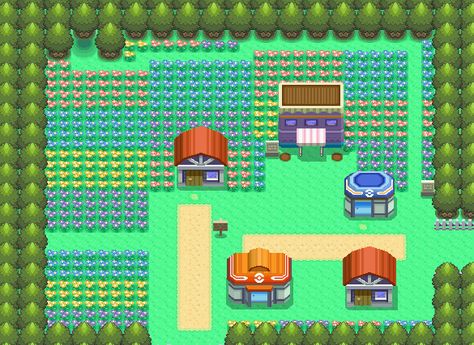 Floarama Town - Pokemon Pokemon Village, Village Map, Fantasy Village, Clash Of Clans, Pokemon, Map, Drawings, Pokémon