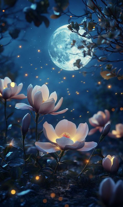 Prompt 👉group of glowing flowers with full moon in the background, fireflies floating around, digital art, hyper-realistic beautiful photo], fireflies, 🌸 🌼 💮, stunning beauty, sergei krasovsky, 50, magnolias, blue moon, beautiful details, stunning backdrop, clear moon, amazing beauty, professional photography 👉 if Like, please Follow and Share AI Graphics Studio 👇Contact on WhatsAPP: http://tiny.cc/aigraphicsstudio #aigraphicsstudio #AI #DigitalMarketing #digitalartist #digitalart #digital ... Night Cafe, Arts Project, Glowing Flowers, Beauty Professional, Draw Together, Liberal Arts, Beautiful Moon, Moon Magic, Beautiful Waterfalls