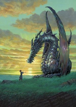 An illustration from the 2005 film adaptation, Tales from Earthsea Studio Ghibli Films, Tales From Earthsea, Cloud Atlas, Studio Ghibli Movies, Mariska Hargitay, Ghibli Movies, Cowboy Bebop, Howls Moving Castle, Japanese Animation