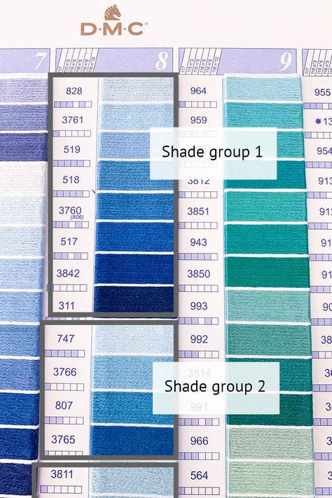 dmc floss color card Embroidery Floss Storage, Dmc Floss Chart, Color Families, Embroidery Jeans Diy, Cross Stitch Horse, Cross Stitch Floss, Anchor Threads, Embroidery Stitches Beginner, Mill Hill Beads