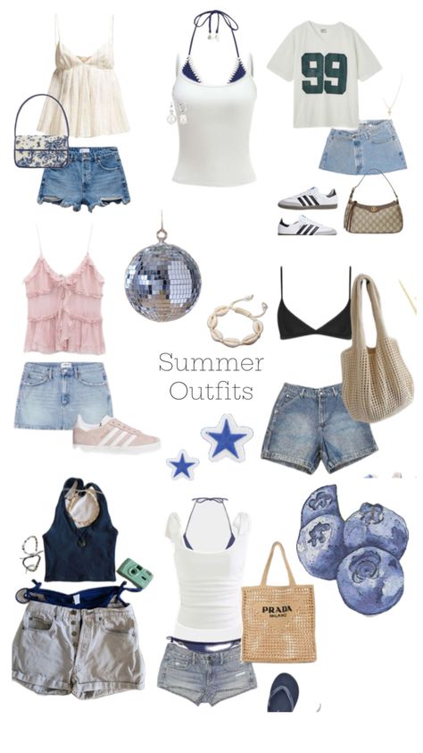 #summer #inspiration #clothes Summer Collage Outfit, Summer Outfits Collage, Collage Outfits, Clothes Board, Life Board, Outfit Collage, Summer Outfit Ideas, Summer Inspiration, Summer Fits