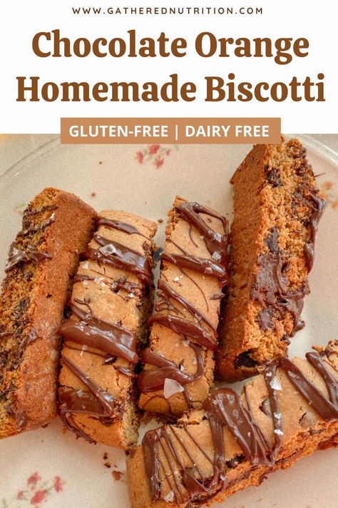 Oat Flour Biscotti, Chocolate Orange Biscotti, Orange Biscotti, Gluten Free Biscotti, Clean Eating Cookies, Crunchy Chocolate, Best Holiday Cookies, Cookie Base, Dairy Free Chocolate Chips