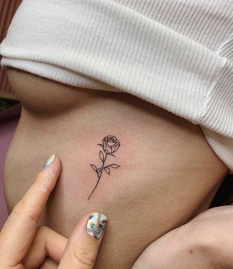 Rose Tattoos For Women, Small Rose Tattoo, Petite Tattoos, Stylist Tattoos, Cute Tattoos For Women, Classy Tattoos, Discreet Tattoos, Dainty Tattoos, Subtle Tattoos