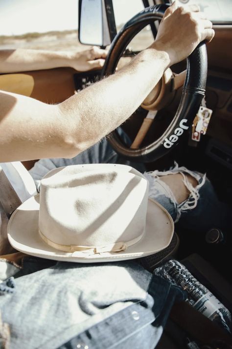 The Open Road by Robert Dean - Stetson Stories Open Road Hat, Stetson Open Road, Cowboy Hat Styles, Birkenstock Outfit, Cowboy Aesthetic, Stetson Hat, Road Trip Hacks, Road Trip Essentials, Heritage Fashion